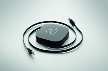 Logo trade promotional item photo of: 100W retractable charging cable