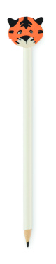 Logo trade promotional merchandise image of: Wooden pencil in animal shape