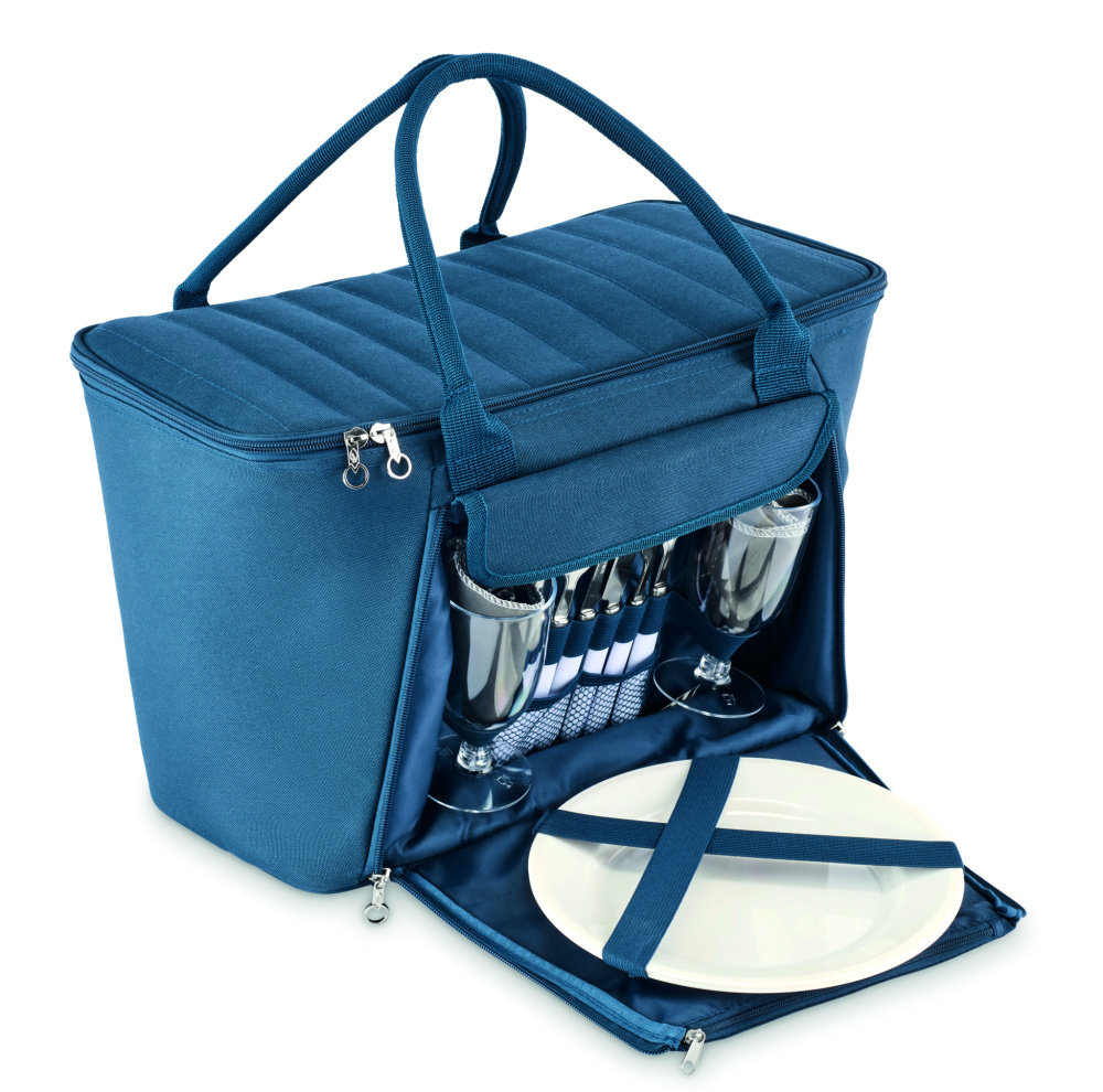 Logo trade business gifts image of: RPET picnic cooler bag