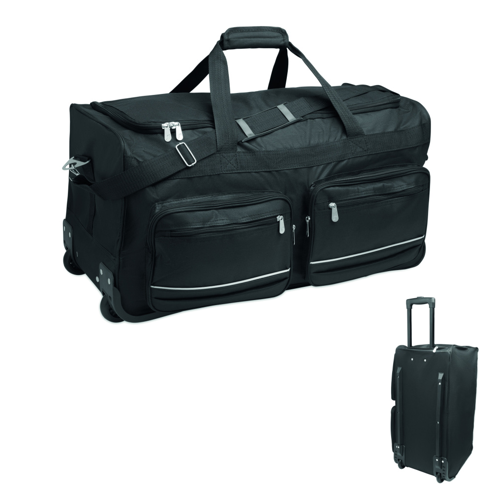 Logotrade corporate gifts photo of: Duffle bag trolley 600D RPET