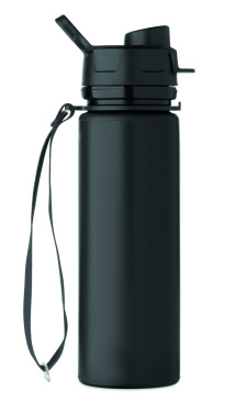 Logo trade corporate gifts image of: Foldable silicone sports bottle