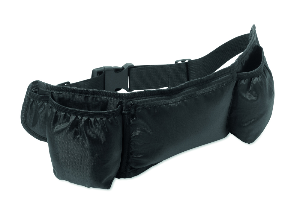 Logo trade corporate gifts image of: Sports waist bag 420D RPET