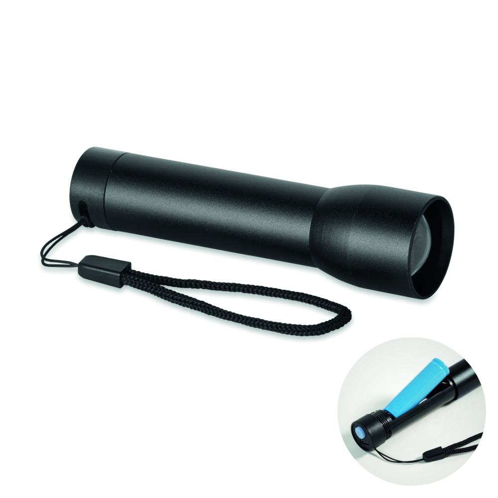 Logo trade promotional product photo of: Aluminium rechargeable torch