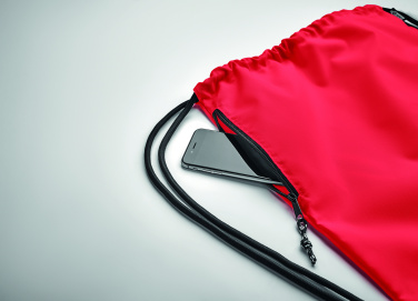 Logotrade promotional merchandise photo of: Large drawstring bag 300D RPET