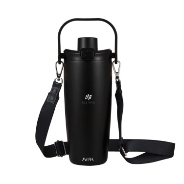 Logo trade promotional products picture of: Avira Ayala RCS re-steel duosip lockable crossbody tumbler