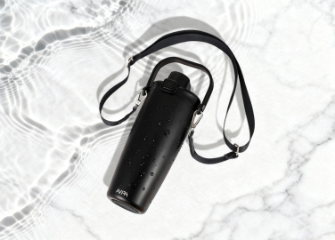 Logo trade advertising product photo of: Avira Ayala RCS re-steel duosip lockable crossbody tumbler