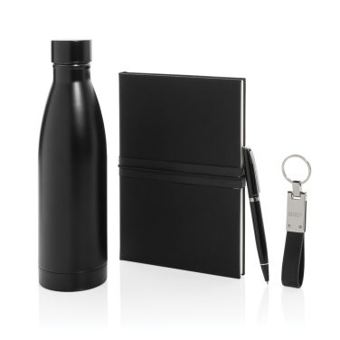 Logo trade promotional merchandise picture of: Swiss Peak RCS deluxe business gift set w/ water bottle