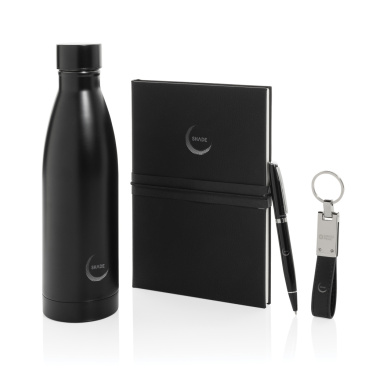 Logotrade business gift image of: Swiss Peak RCS deluxe business gift set w/ water bottle