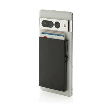 Logo trade corporate gifts picture of: Standard aluminium RFID magnetic phone cardholder