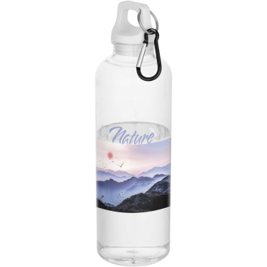 Logo trade promotional product photo of: Oregon 750 ml RCS recycled plastic water bottle with carabiner