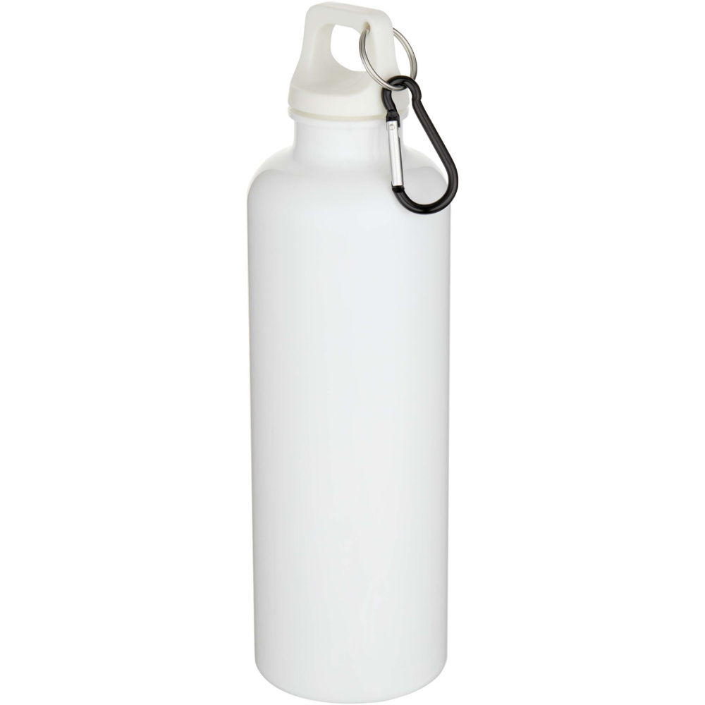 Logotrade promotional product image of: Oregon 750 ml solid colour RCS recycled plastic water bottle with carabiner