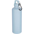 Oregon 750 ml solid colour RCS recycled plastic water bottle with carabiner, Cloud Blue