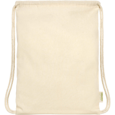Logotrade advertising product image of: Odisha 100 g/m² OCS organic drawstring bag 5L