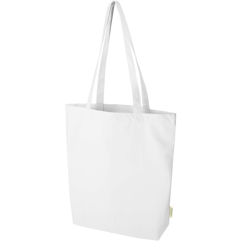 Logo trade promotional merchandise photo of: Odisha 180 g/m² OCS organic wide bottom tote bag 11L