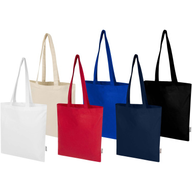 Logotrade promotional item picture of: Peru Blend 180 g/m² GRS recycled cotton tote bag 7L