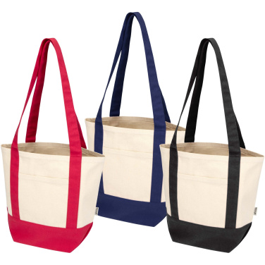 Logo trade corporate gifts picture of: Sam 320 g/m² GRS recycled mini cotton tote bag