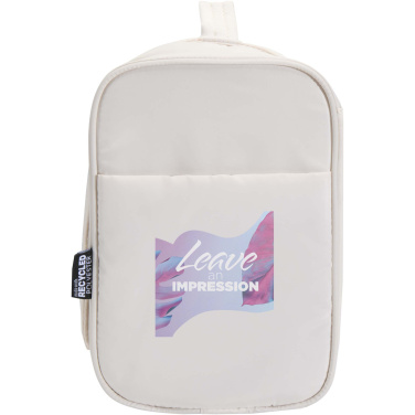 Logotrade promotional product image of: Puffer GRS recycled hangable toiletry bag 8L