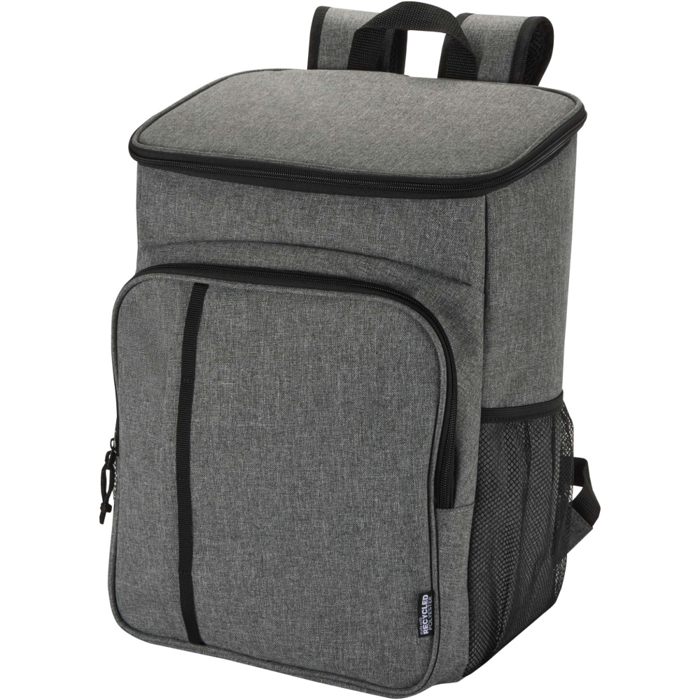 Logotrade business gifts photo of: Tundra GRS recycled picnic cooler backpack with cutlery set 20L