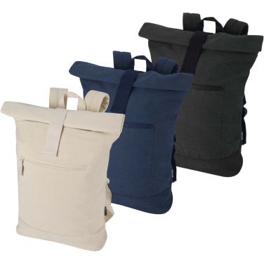 Logotrade corporate gift picture of: Recanvas 14” GRS recycled rolltop backpack 16L