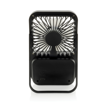 Logotrade promotional item picture of: Aervina RCS recycled plastic re-chargeable desk fan