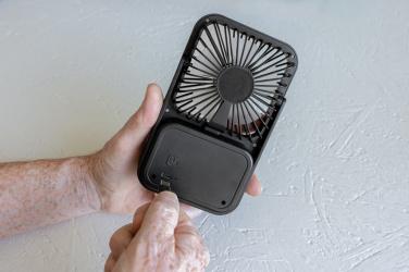 Logotrade business gift image of: Aervina RCS recycled plastic re-chargeable desk fan