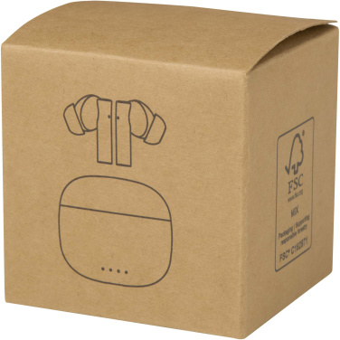 Logo trade promotional items picture of: Alterf recycled plastic True Wireless Bluetooth® headset with silicone eartips