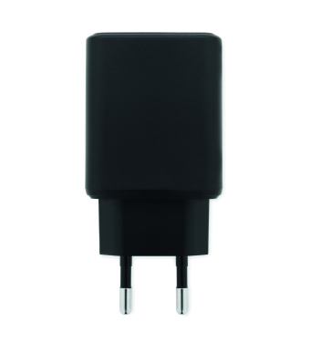 Logotrade advertising products photo of: EU 2-pole wall adapter/charger