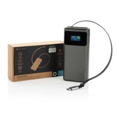 Logotrade corporate gift image of: Quantum RCS ultra-fast PD45W 10.000mAh powerbank with screen