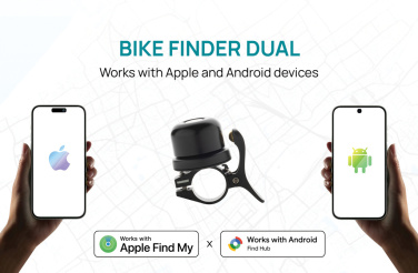 Logotrade business gift image of: Bike finder Dual RCS bike bell with worldwide locating