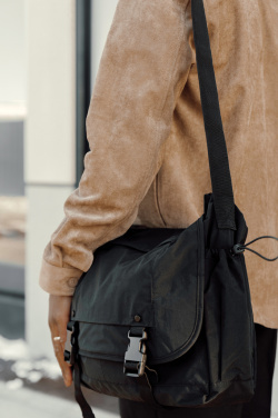 Logo trade promotional giveaways picture of: KENTO URBAN RCS recycled nylon 15.6 inch Messenger