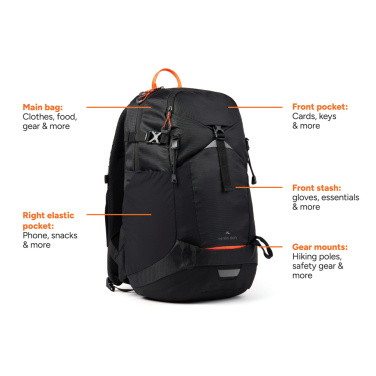 Logo trade promotional gifts image of: Nordic Drift Trail RCS backpack 24L