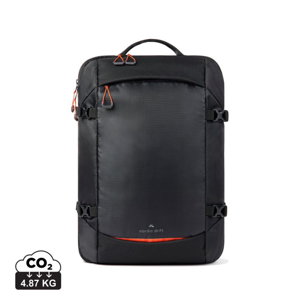 Logo trade promotional giveaways image of: Nordic Drift RCS Travelling backpack 25L