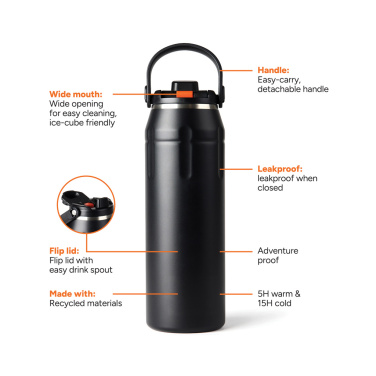 Logotrade promotional product picture of: Nordic Drift Trail RCS Insulated sports bottle 940ml