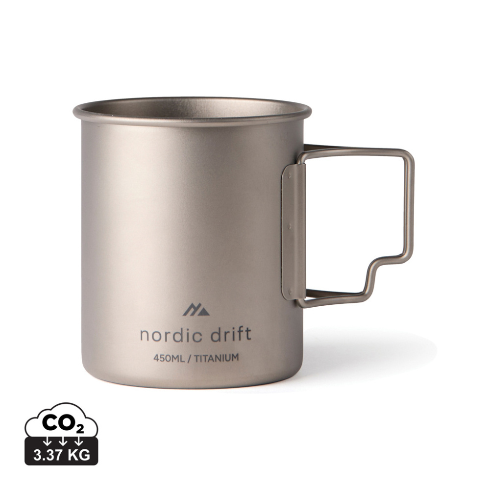Logo trade promotional merchandise photo of: Nordic Drift Trail Ultra Light Titanium 450ml Cup
