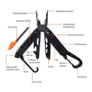 Logotrade promotional products photo of: Nordic Drift Adventure Multi-function Pliers