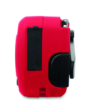 Logo trade promotional gifts image of: Portable radio SOS with LED torch