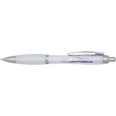 Logotrade promotional item image of: Nash RCS recycled plastic ballpoint pen (blue ink)