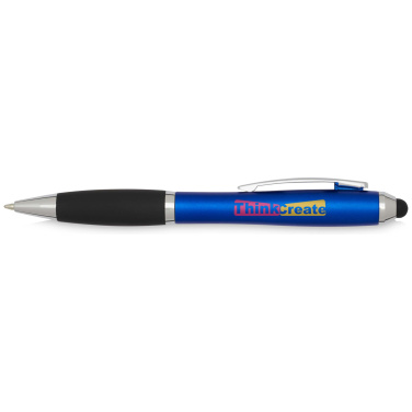 Logo trade promotional gifts picture of: Nash RCS recycled plastic stylus ballpoint pen (black ink)