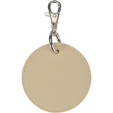 Logotrade business gifts photo of: Resi Plus GRS recycled round charm keychain