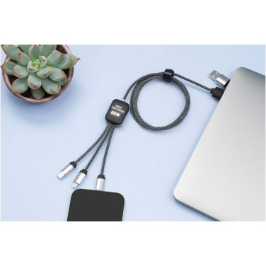 Logo trade promotional gifts picture of: SCX.design C33 60W Type-C charging cable with dual light-up logo