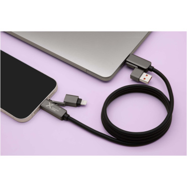 Logo trade corporate gifts image of: SCX.design C59 100W magnetic silicone charging cable