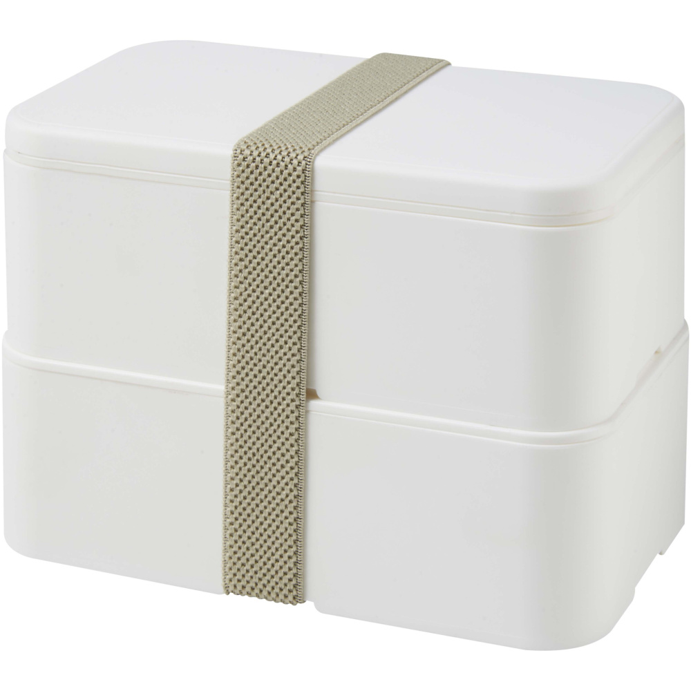 Logo trade promotional product photo of: MIYO POP 700+700 ml double layer lunch box