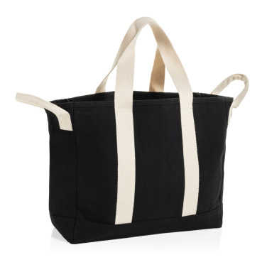 Logotrade advertising product image of: BEAU AWARE™ Beach bag 400gsm recycled canvas, with side hand