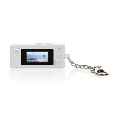 Logo trade promotional giveaways image of: Cliq it RCS recycled Keychain Camera