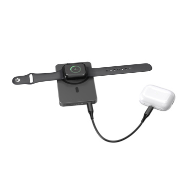 Logo trade promotional product photo of: Urban Vitamin Marin 5000mAh magnetic 15W wireless powerbank