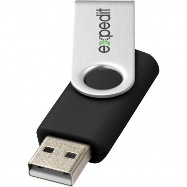 Logotrade reklaamkingitused pilt: Pööratav põhiline 16 GB USB-mälupulk