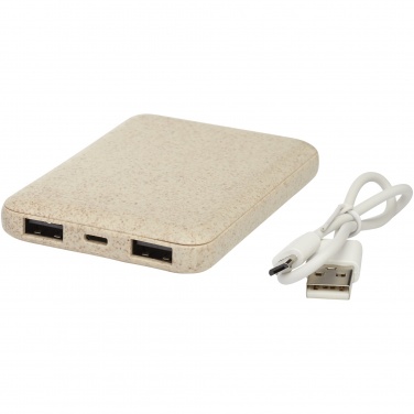 Logotrade ärikingi foto: Asama 5000 mAh nisuõlgedest elektripank