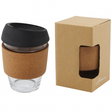 Logotrade reklaamkingitused pilt: Lidan 360 ml borosilikaatklaasist termotops silikoonkaanega