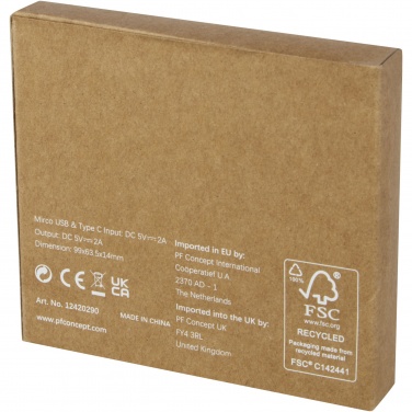 Logo trade reklaamkingituse pilt: Loop 5000 mAh taaskasutatud plastist akupank