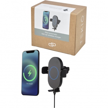 Logotrade firmakingitused pilt: Pilot 15W juhtmevaba automaatne autolaadija 